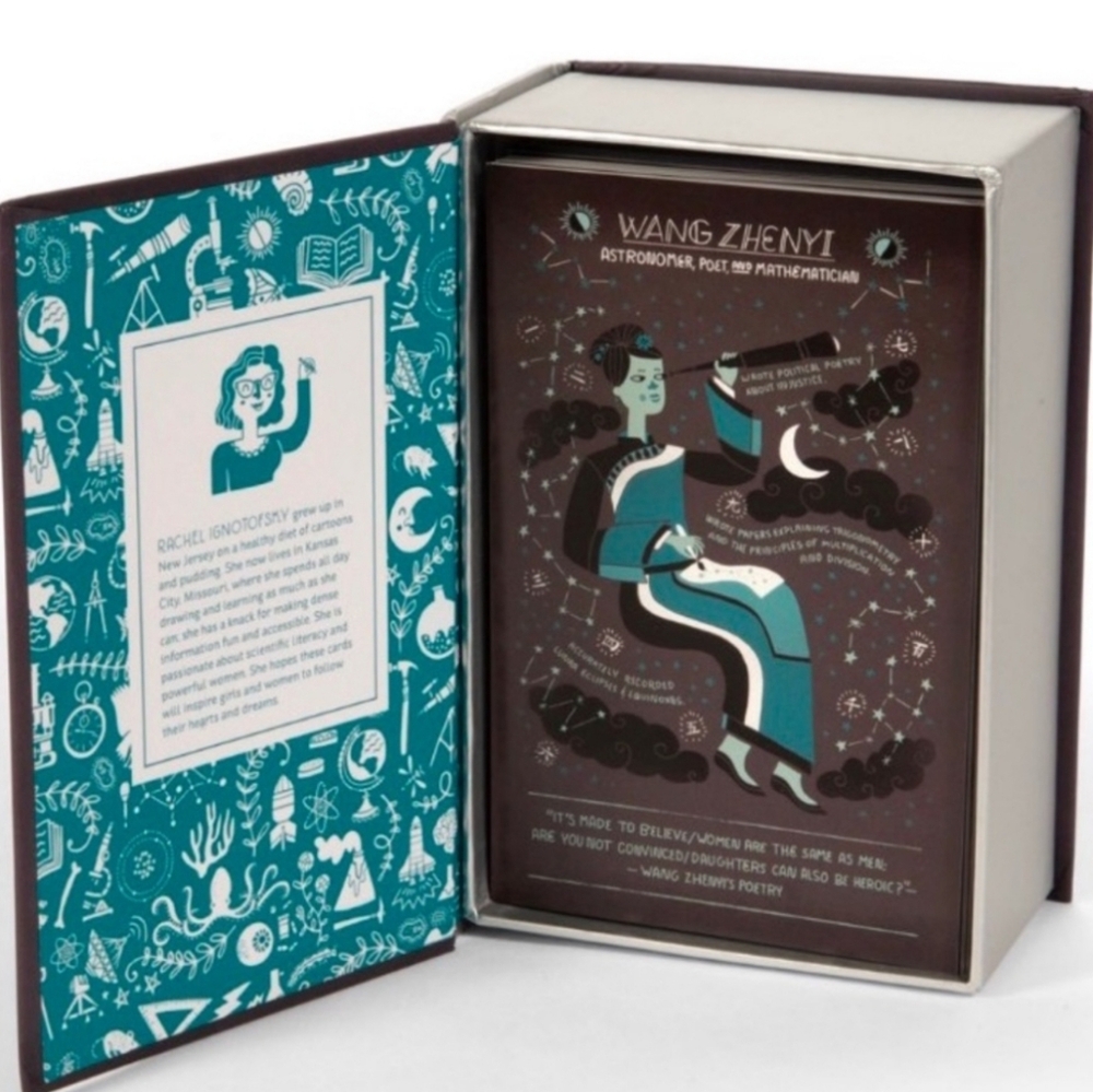 WOMEN IN SCIENCE 100 Postcards by Author Rachel Ignotofsky SEALED NIB - Picture 5 of 8